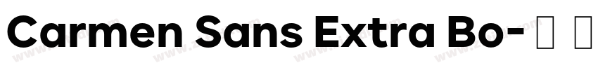 Carmen Sans Extra Bo字体转换